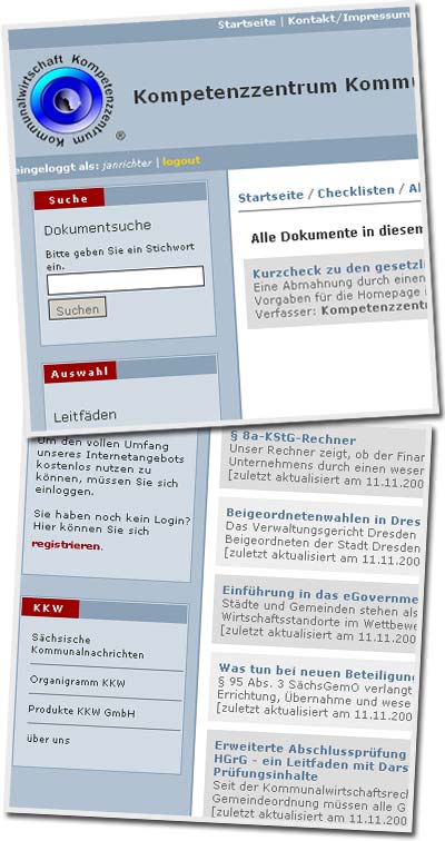 Screenshots Radio K&ouml;rner